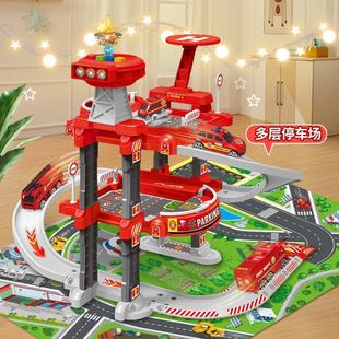Children's Toy Parking Lot Building Car Building Adventure Track Lighting Music Boy Educational Gift