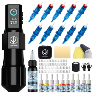 Posesoon Poseidon Tattoo Pen Set Adjustable Stroke Tattoo Pen Tattoo Pen Accessories Complete Hot Sale