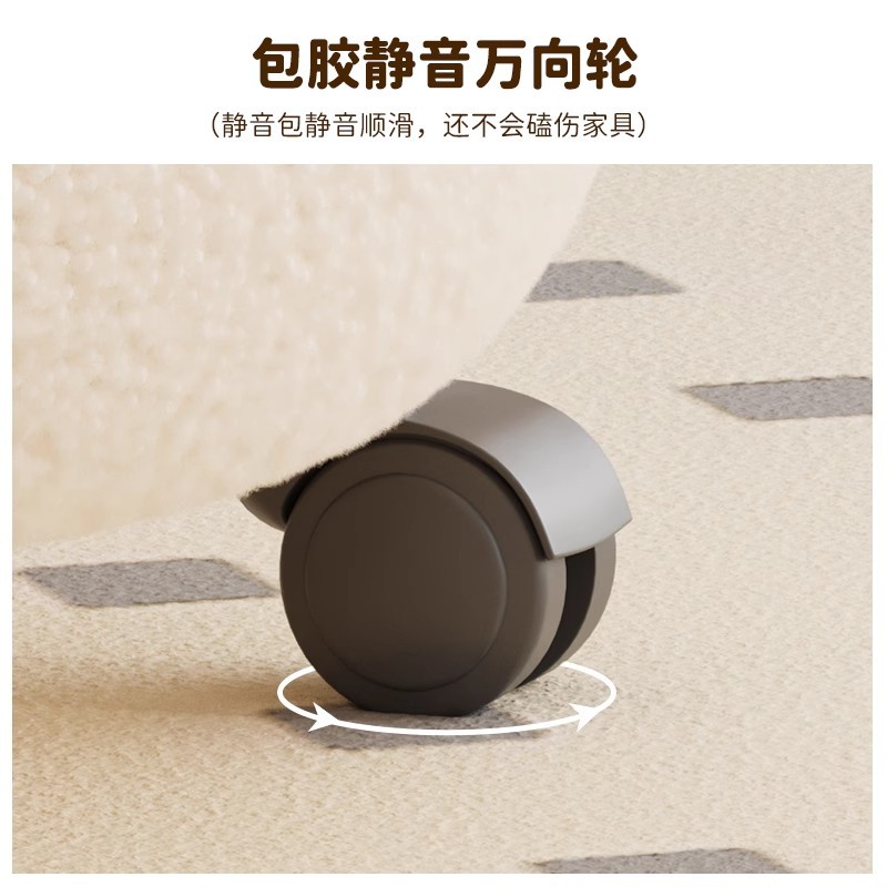 Taburete pequeño, taburete bajo para el hogar, taburete creativo para la sala de estar, taburete de sofá, taburete de cambio de zapatos, taburete de almacenamiento de ruedas universales