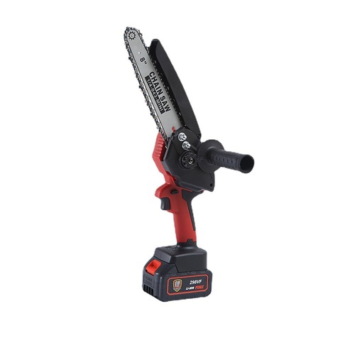 8-inch Mini Chain Saw Home Handheld Cordless Small Single-handed Felling Saw Garden Lithium Battery Powered Chainsaw