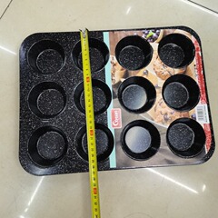 重型鋼焼き皿はケーキ型の焙煎金型にくっつかない。