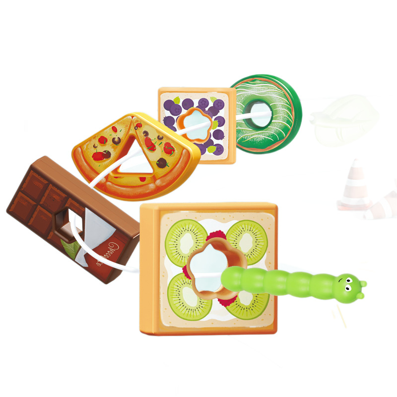 Frutas transfronterizas cuentas de música gusanos avariciosos ayuda educativa interactiva de escritorio divertido juego de pensamiento lógico juguetes