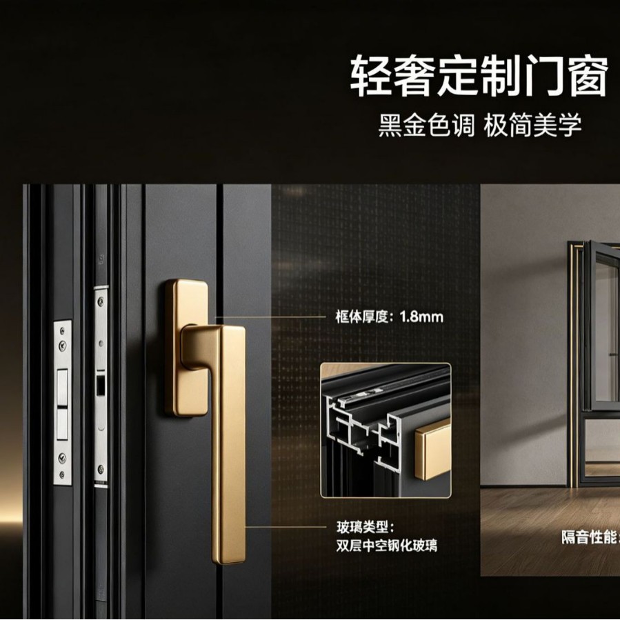 别墅上门测量洋房豪宅法式复古门窗工厂防水隔断厨房卧室客厅