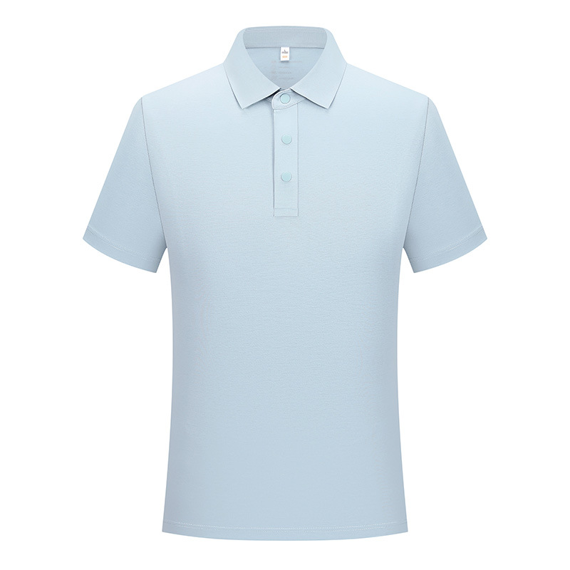 Comercio 50 cuatro cierre sin costura pegamento fresco poliéster algodón amoníaco solapa polo polo hombre personalizado