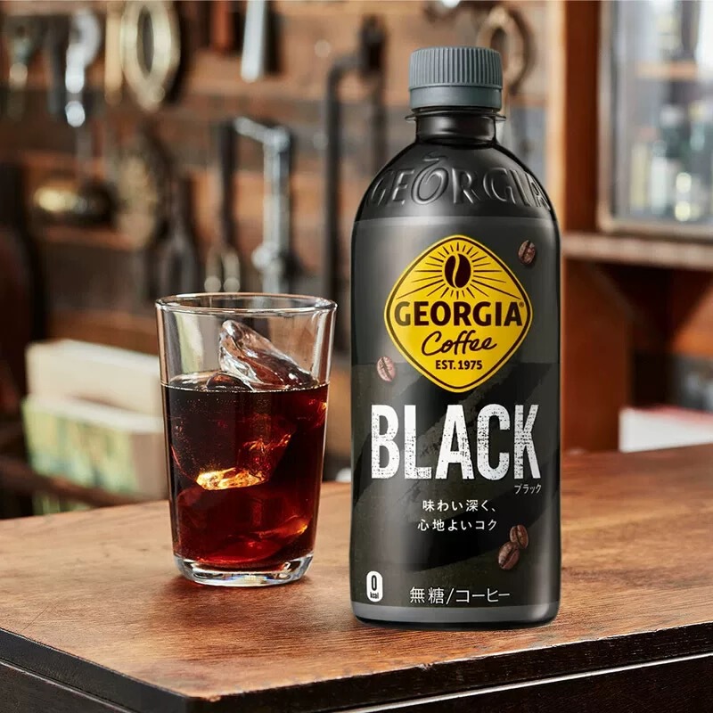 Japan Imported Coca-Cola Georgia Georgia Black Coffee 0 Calorie Sugar-Free Ready-To-Drink Coffee Drink 500ml