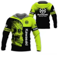 Yamaha Hoodie Men's Motorcycle 3D Printed Sweatshirt Zip-Up Hoodie Street Style High-Quality Fashion