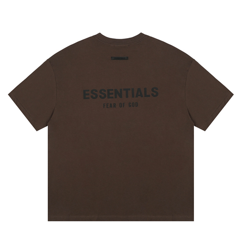 FOG multilínea ESSENTIALS HHH letras de silicona en el pecho suelta High Street verano camisetas de manga corta para hombres y mujeres marca de moda