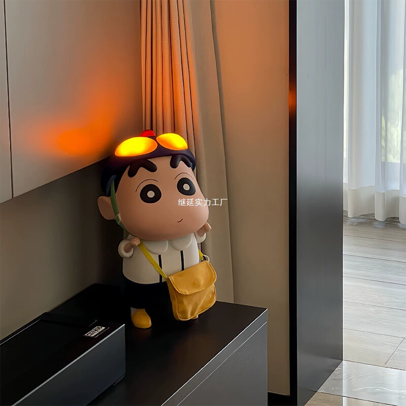 Светящаяся школьная форма Shin-chan, большой рюкзак Crayon Shin-chan, периферийные фигурки, модные украшения, ночник, подарок на день рождения