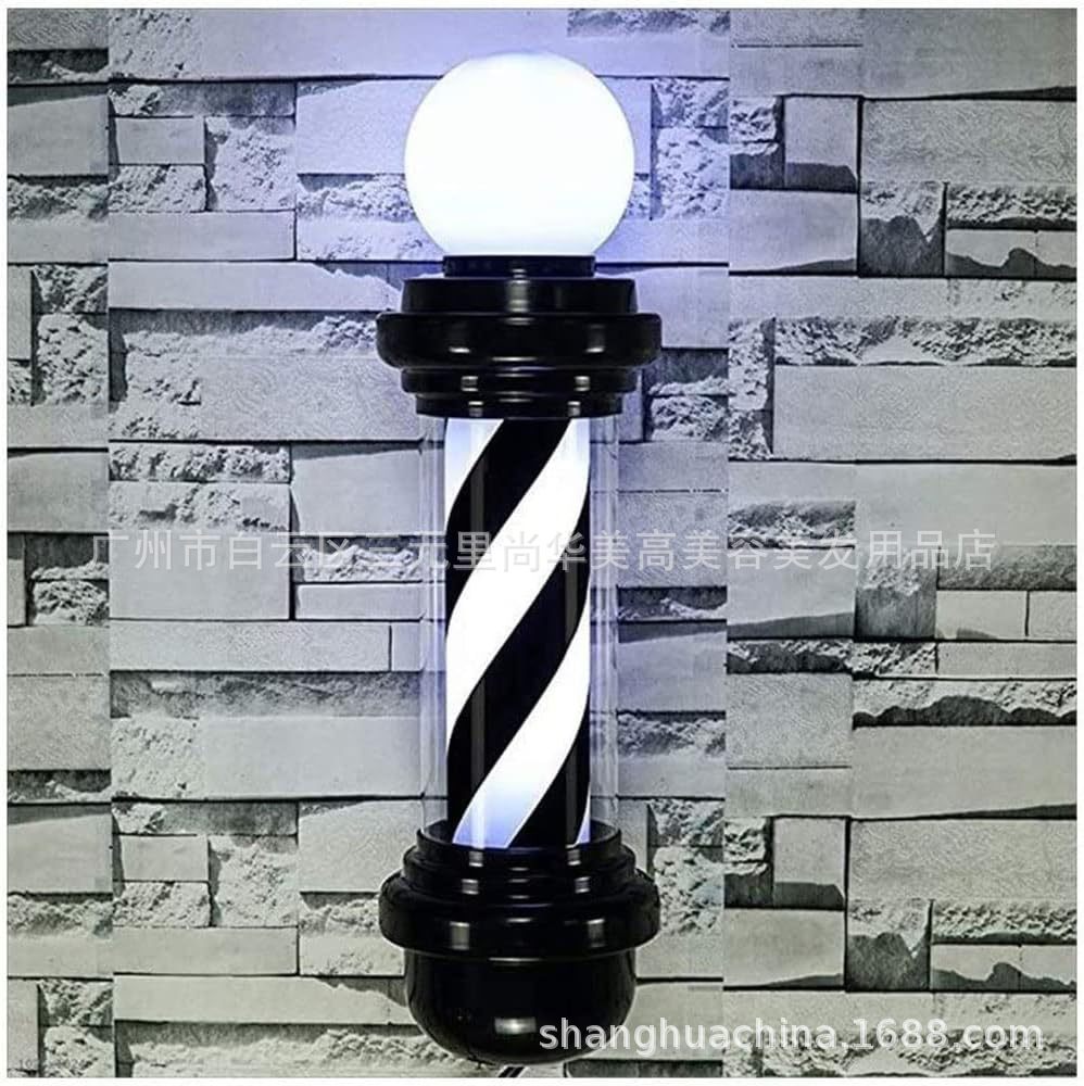 2024 salón de peluquería luces giratorias luces de pared giratorias LED luces giratorias de moda barber pole exportación transfronteriza