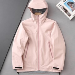 单层冲锋衣三层压胶防水防风轻量型登山服男女日常休闲连帽jk光板