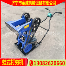 全成加重型蛙式打夯机380V220V电动地基夯实单三相沟渠路面砸夯机