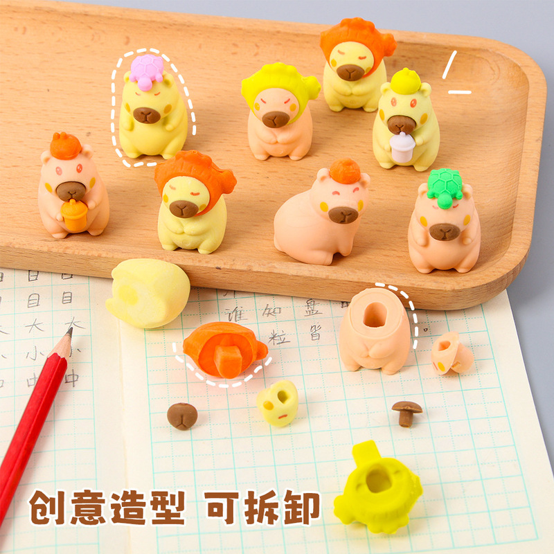 幼稚園の小さなギフト、ブラインドバッグ、ゴム製の学生賞品、ホリデーギフト、子供向けのかわいい文房具、共有ギフト|undefined