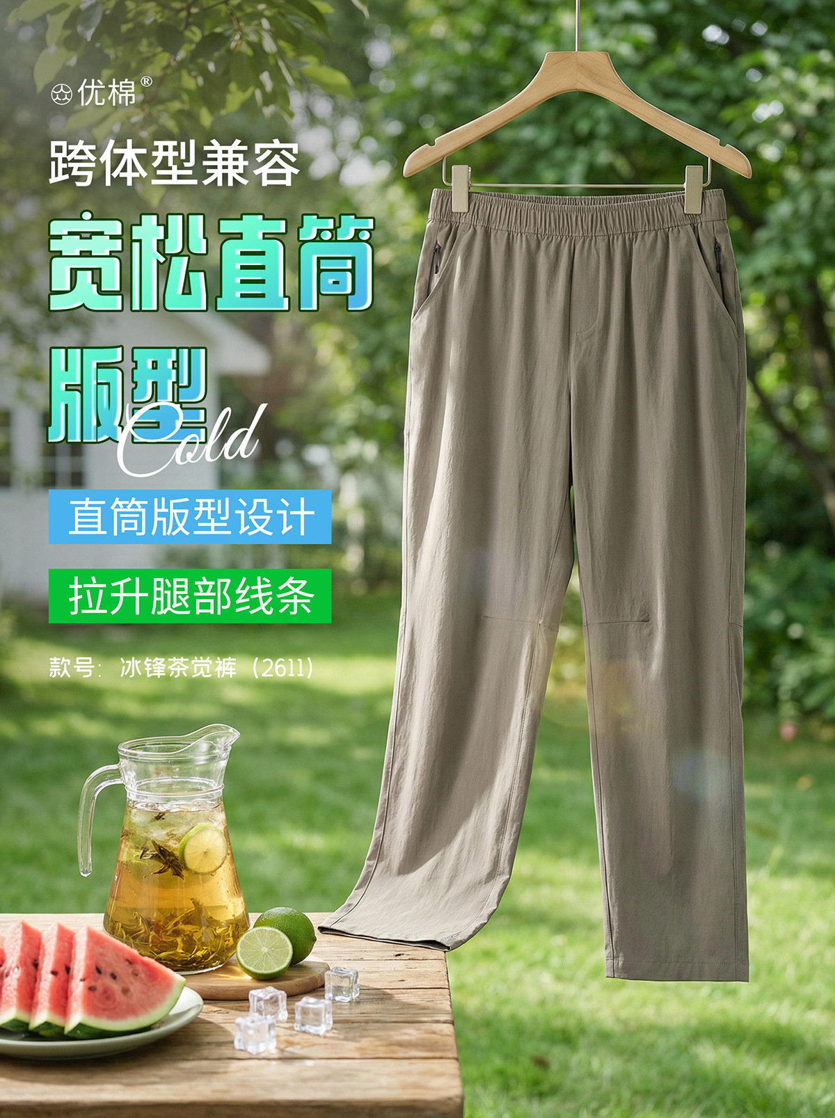 Брюки Ice Front Tea Pants 2611 черные, размер M