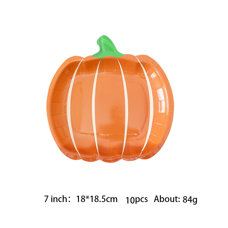 35g Weight Thanksgiving Casual Simple Style Pumpkin Party Festival Tableware Tableware Party Supplies
