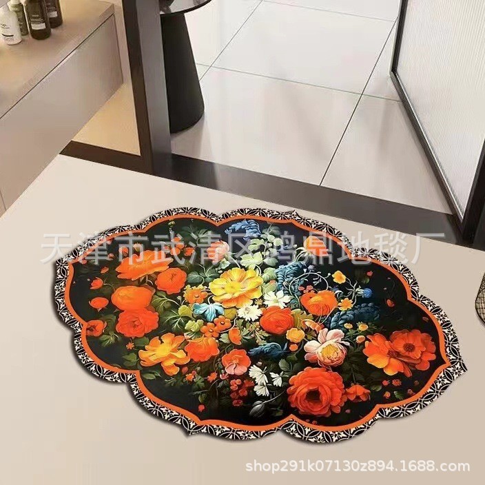 Cross-border Hot Sale Toilet Bathroom Diatom Mud Absorbent Mat Toilet Door Dirt-resistant Carpet Non-slip Pedal Mat