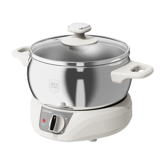 Liren cooking pot cooking pot split electric hot pot electric pot multi-purpose pot dormitory instant noodle pot small hot pot with steamer
