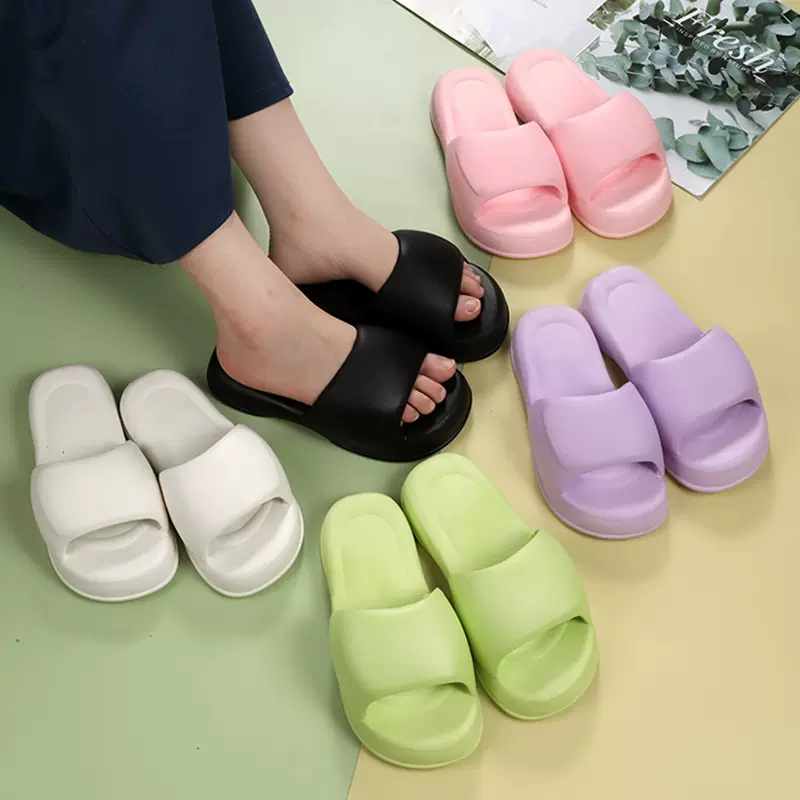 松糕厚底高跟拖鞋女夏季外穿增高时尚防滑踩屎感海边沙滩凉拖鞋