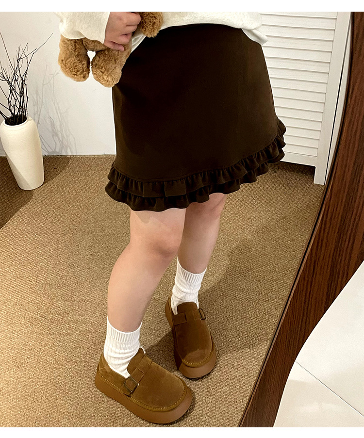 GraceChic Plus Size High Waist Slimming Women's Bodycon 2025 Winter Fat MM Patchwork Ruffled Short Skirt NQ1336_voghion.com