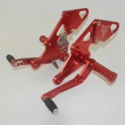 Motorcycle pedals Tracer 14-20 modification to raise - red