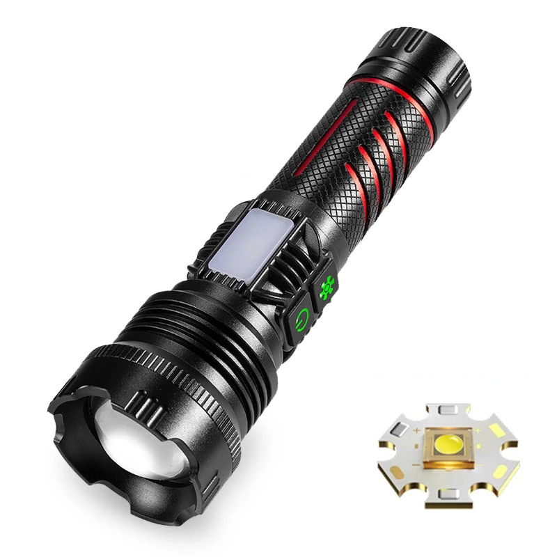 Nueva transfronteriza al aire libre linterna láser blanco destacado portátil de larga resistencia pesca luz de trabajo iluminación