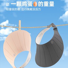 亲子款出游户外运动儿童空顶太阳帽凉皮uv遮阳帽子无痕一体防晒帽