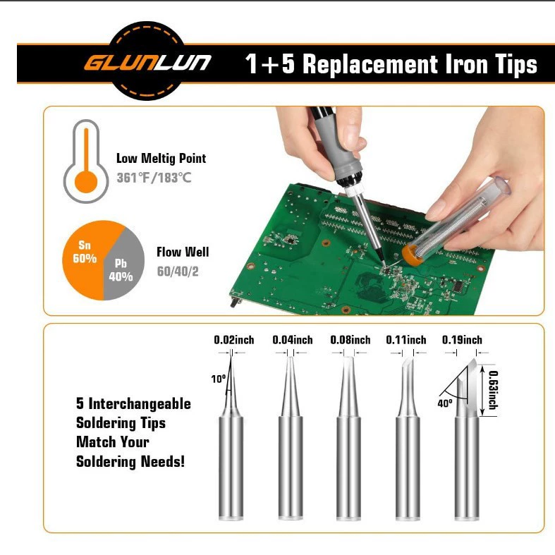 Amazon 60W Terminal Temperature Power Captive Set, High -temperature welding tool welding pen, repair electrical electricity iron