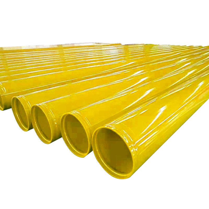 Tubo de acero recubierto de plástico contra incendios agua de alimentación interna y externa recubierto de plástico epoxi polvo anticorrosión tubo de acero recubierto de plástico contra incendios tipo socket-in - plug tubo de acero recubierto de plástico contra incendios