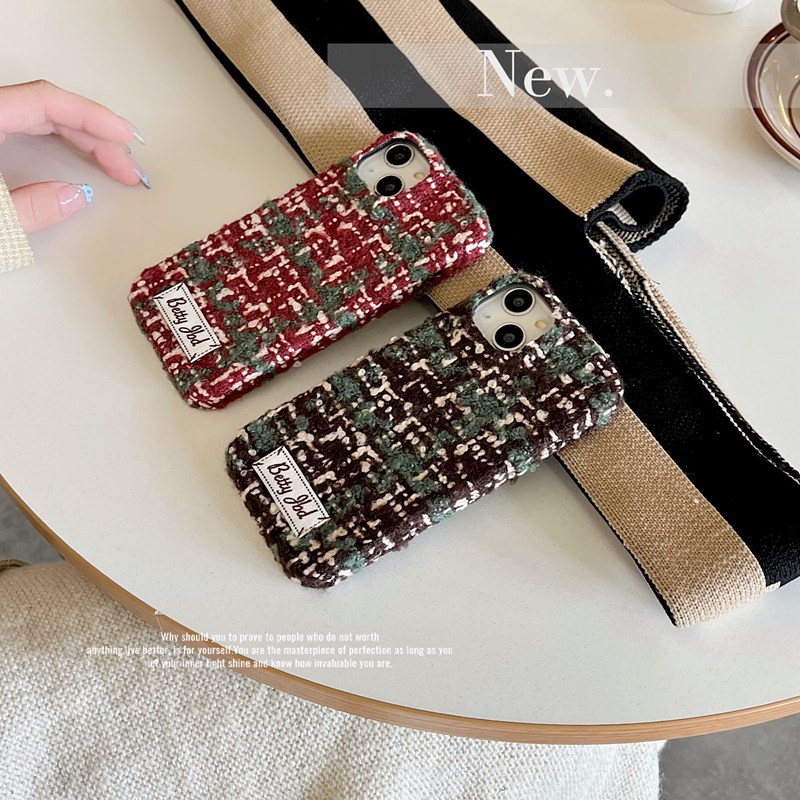 Velvet Phone Case For Iphone 16 Pro Max Patterned Cover_voghion.com