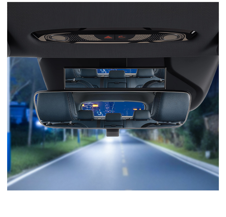 Multifunctional Car-Mounted Baby Observation Mirror, Rearview Auxiliary Mirror, High-Definition Wide-Angle Safety Seat Reflector, In-Car Blind Spot Mirror