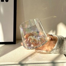 ins风日式富士山杯观山杯办公室家用茶杯威士忌酒杯洋酒玻璃杯子
