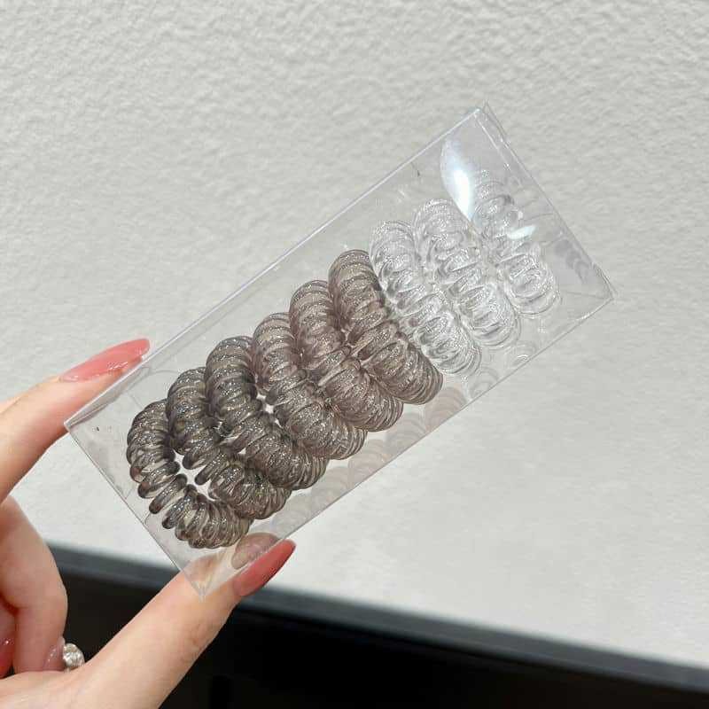 Cabeza coreana simple y de alta calidad linda línea telefónica de punto de onda de verano temperamento fresco cuerda de cabello diaria duradera