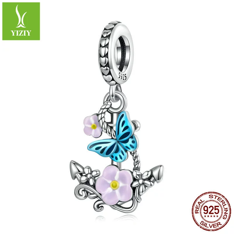 Истинный дизайн подвески, бусины, аксессуары, цветочный, S925, образец серебра 925