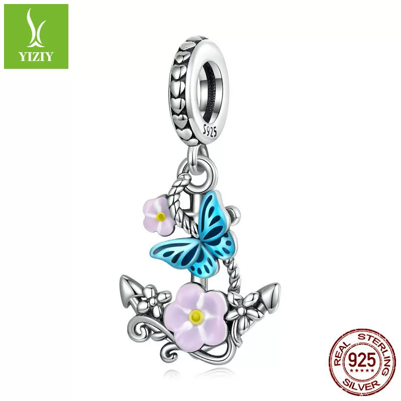 Истинный дизайн подвески, бусины, аксессуары, цветочный, S925, образец серебра 925