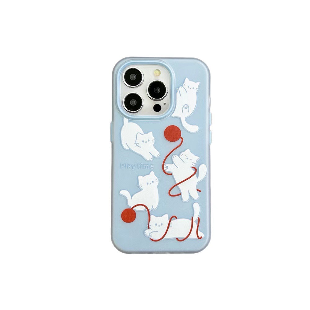 Cartoon ins raya oso chica para 15ProMax funda para teléfono móvil iPhone14 Apple 13/12 cadena 15