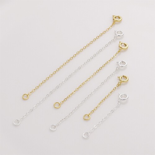 Gold-plated 14K color-preserving lobster claw extender chain DIY handmade bead bracelet necklace jewelry accessory