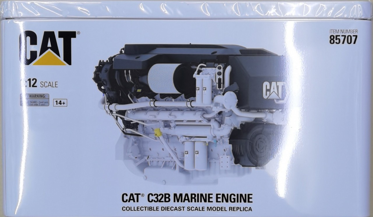 1:12 1/12 卡特CAT C32B MarineEngine 发动机 轮机 合金机械模型