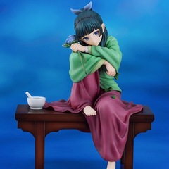 アニメ薬屋少女のささやき座り姿勢ローズキャット猫国民風美少女フィギュアデスクトップ装飾モデル