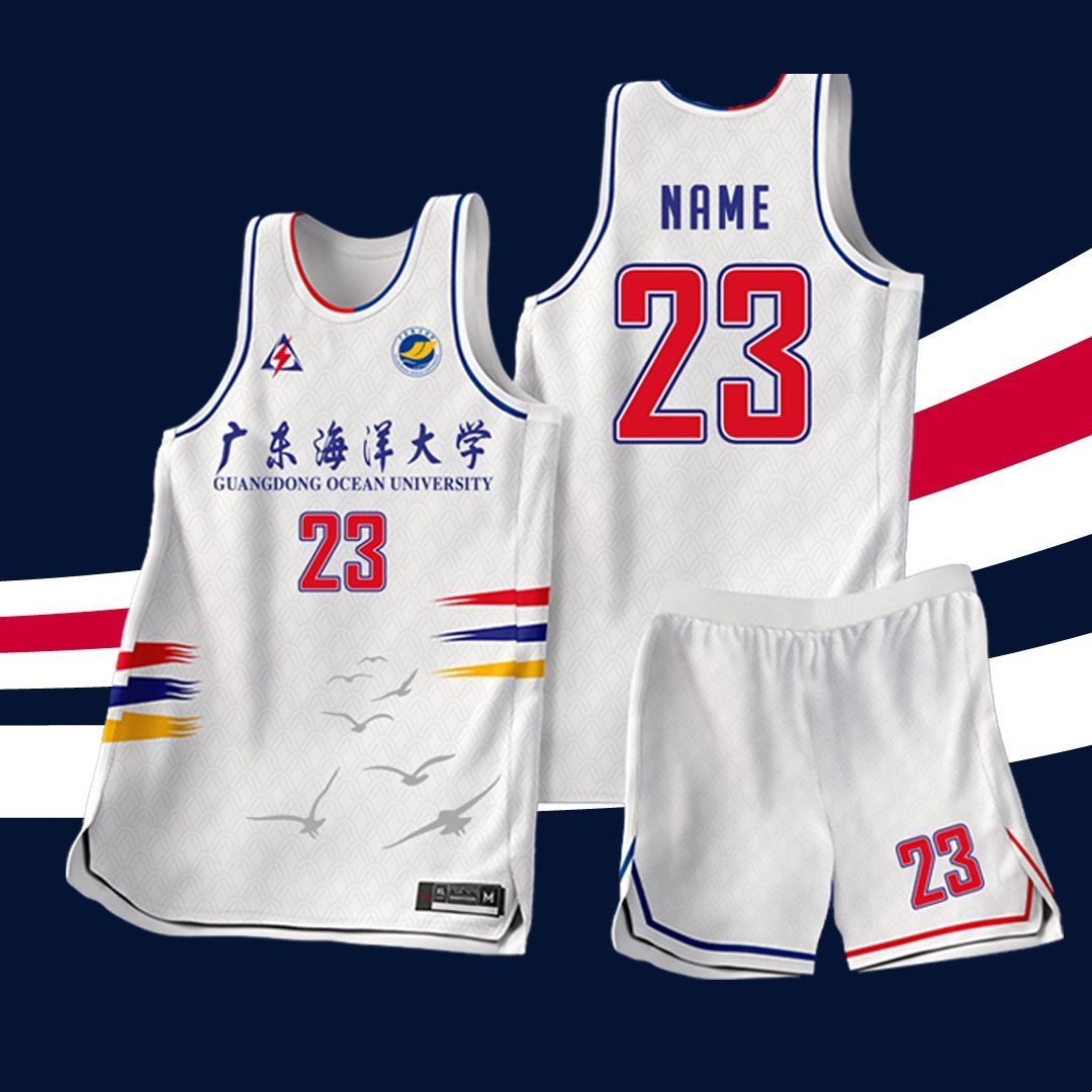 American Basketball Uniform Suit College Student Summer Sports Breathable Quick-Drying Game Team Uniform Basketball Jersey