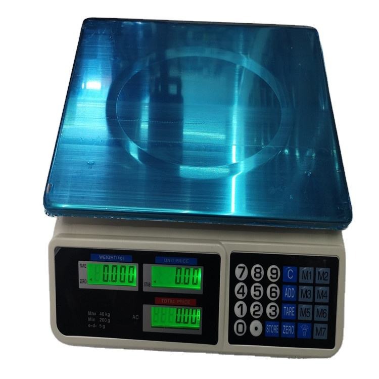Báscula Digital de Valoración ACS 40kg Electrónica para Mercado