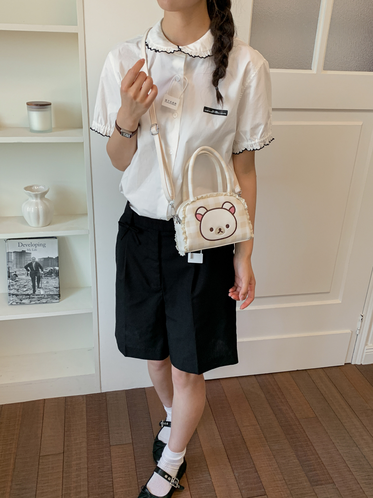 Bolso coreano lindo de dibujos animados 2026 padres-hijos de moda mini bolso de cambio nuevo estilo de invierno bolso de lápiz labial para chicas