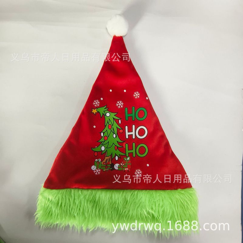 新しいクリスマス帽子国境を越えたアマゾンクリスマス装飾品帽子子供クリスマスプレゼントのぬいぐるみ帽子メーカー|undefined
