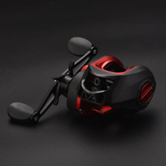 Fishing Boat Lure Line Protection Metal Black Red Droplet Casting Reel Spinning Rod Long Range Bridge Pontoon Fishing Reel Mouthful Mouth Bass Fishing Line