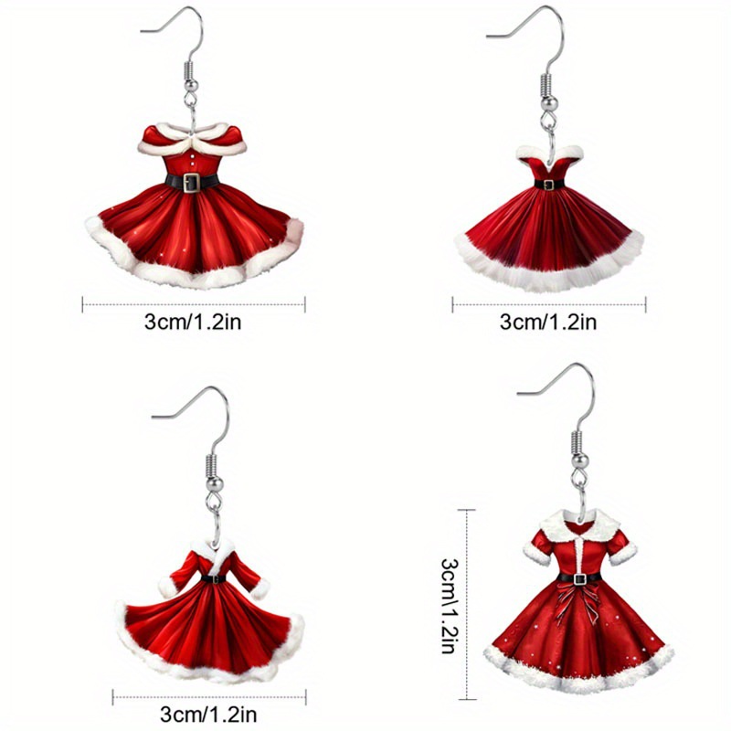 Wholesale 1 Pair Casual Dresses Printing Arylic Drop Earrings