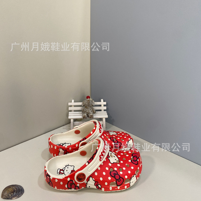 Kitty co-marcado zapatos de agujero para hombres y mujeres de verano antideslizantes sandalias Eva zapatillas de playa co-marcado zapatos de moda