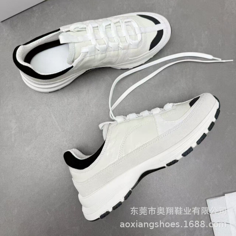 工厂现货高定无标版~ 25小香风早秋新款增高老爹鞋暴走鞋运动女鞋|undefined