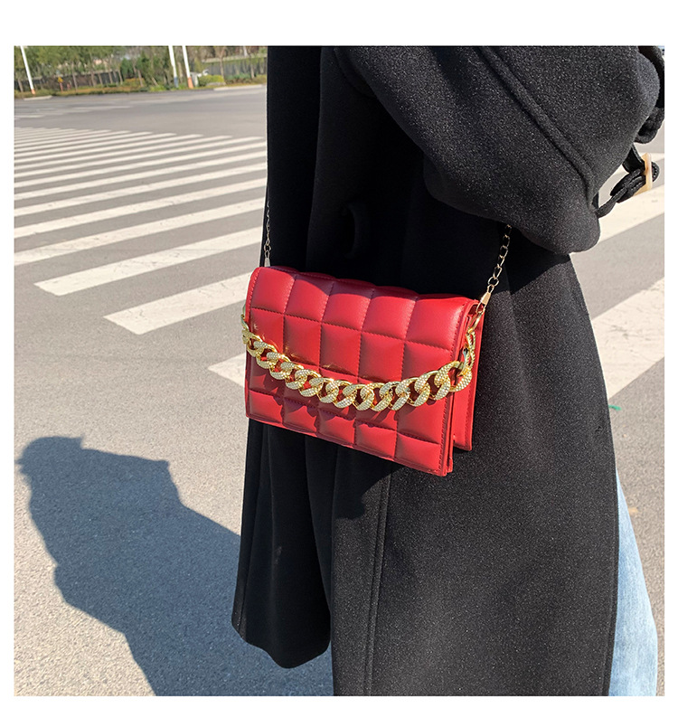 Women's New Fashion Shoulder Messenger Diamond Small Chain Women's Bag display picture 1