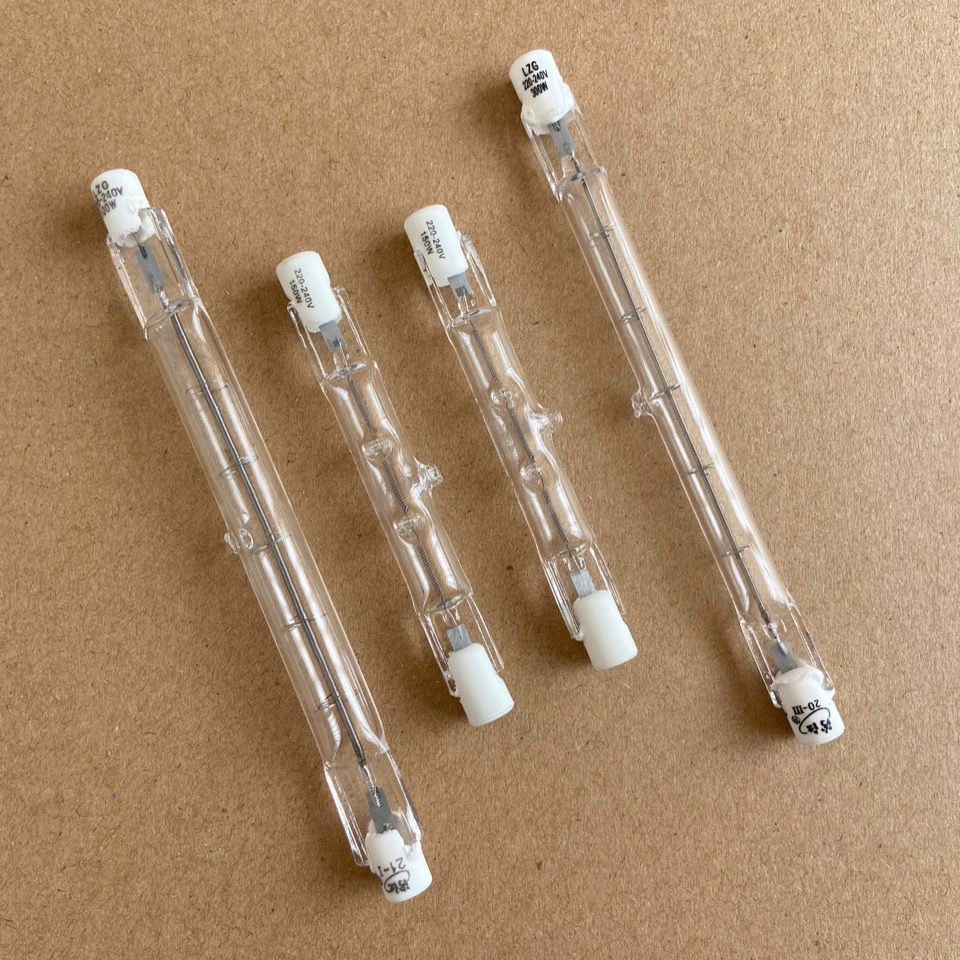 Трубчатая галогенная вольфрамовая лампа 100 Вт 300 Вт длина 118 мм изоляционный ящик для солнечной лампы 7.8cm нагревательная лампа