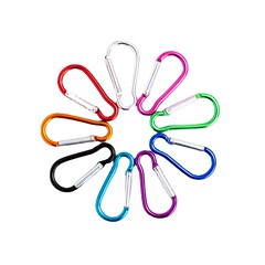 スプリングホイストひょうたん型アルミ合金屋外ひょうたん型バックパック亜鉛メッキフックbluetoothイヤホンシリコンバックル