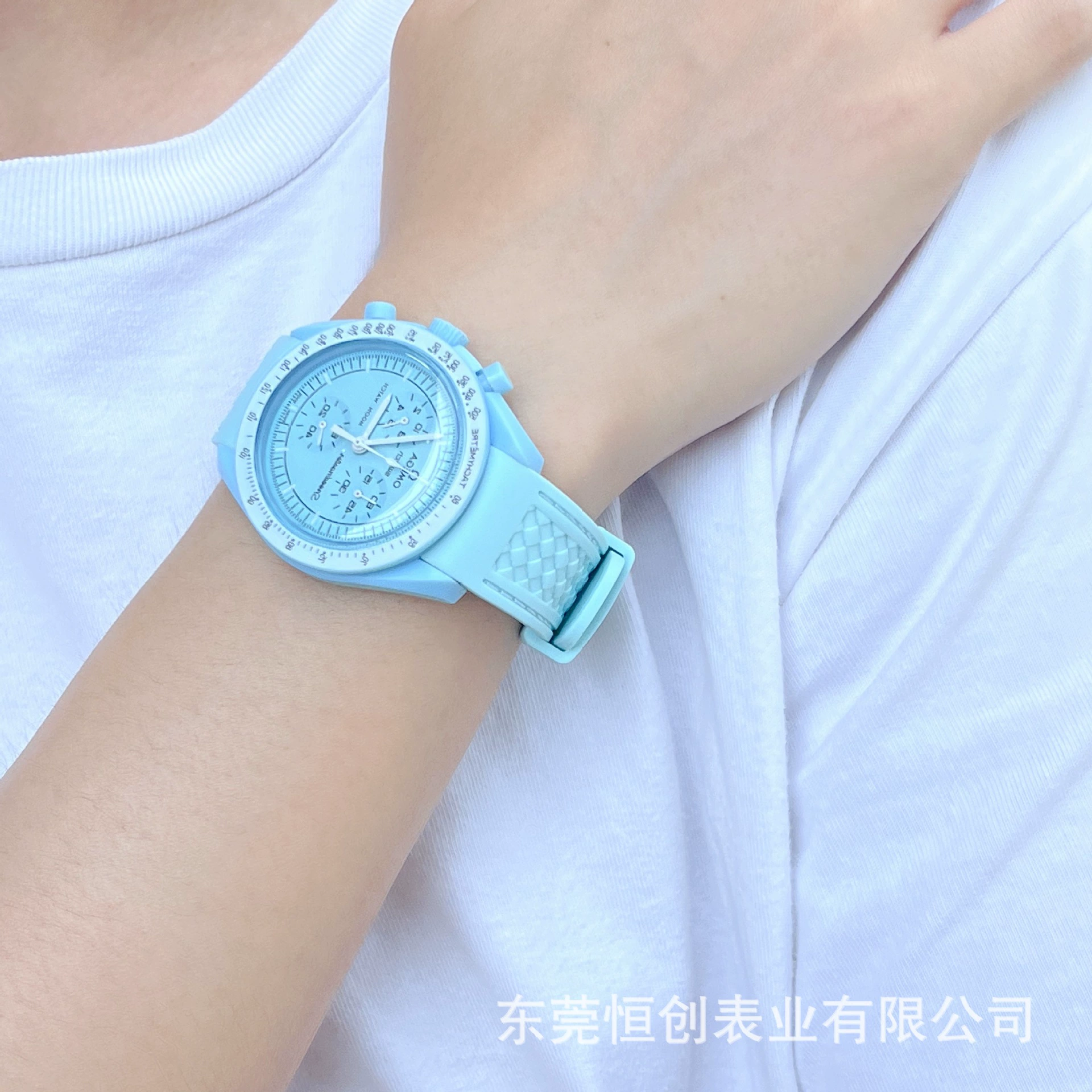 Swatch, силиконовый ремешок для часов, луна, 20мм