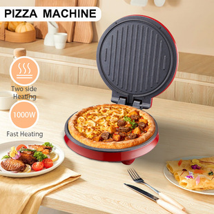 Cross-border US regulations 110V electric heating pizza machine double-sided heating electric cake pan pancake machine pancake machine frying multifunctional